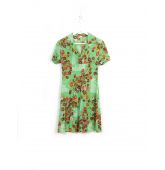 Robe à Fleur Verte-1