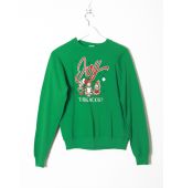 Sweat Vert de Noël Vintage T XS-1
