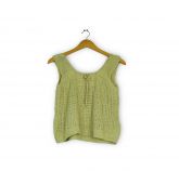 Top en crochet beige-1