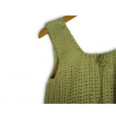 Top en crochet beige-3