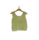 Top en crochet beige-2