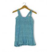 Top en crochet bleu ciel-1