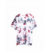 Tshirt Tie & Dye Rouge et Bleu-1