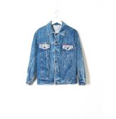 Veste en Jean Marbrée T S-1