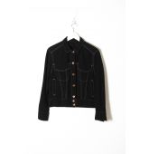 Veste en Jean Noire Vintage-1