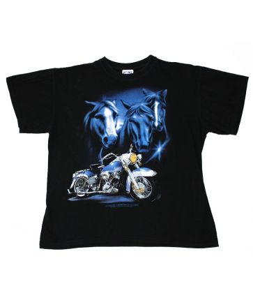 T-Shirt avec imprimé en harley davidson motorcycles logo Manche