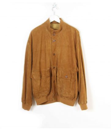 Blouson Daim Homme Marron Clair T XL