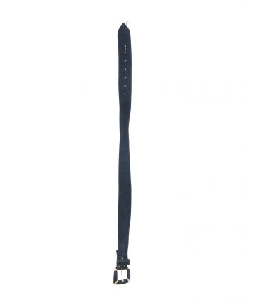 Ceinture cuir bleu