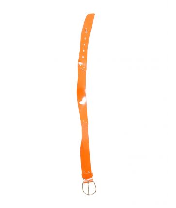 Ceinture cuir orange