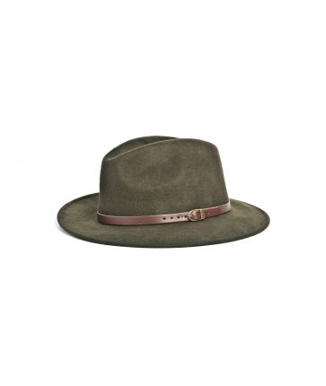 Chapeau Fédora en Laine avec Ceinture