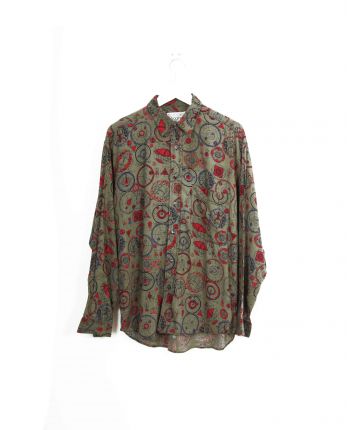 Chemise 80's Vintage Verte
