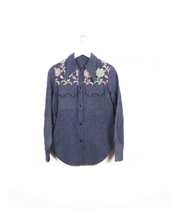 Chemise en Jean a Fleur T M