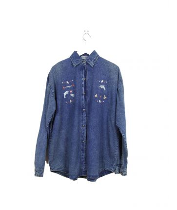 Chemise en Jean Brodée 