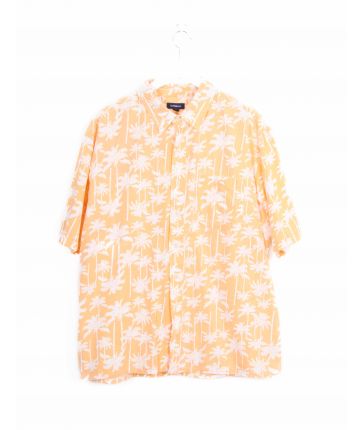 Chemise Hawaii orange motifs imprimé T XL