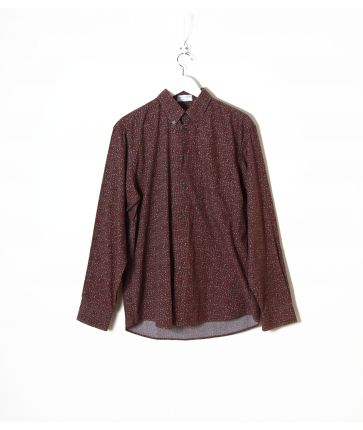 Chemise Homme Bordeaux et Motif T M - L