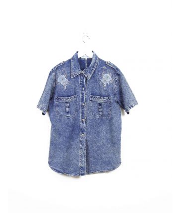 Chemise Jean à Strass T L