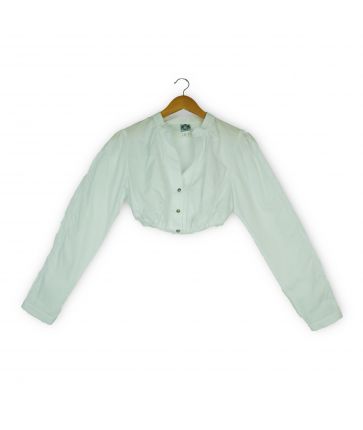 Chemisier crop top blanc