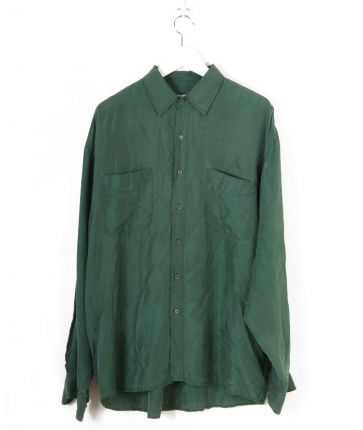 Chemise Soie Vert T XL