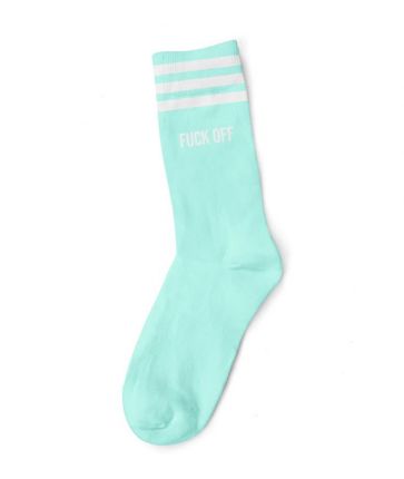 FUCK OFF WHITE BLUE SOCKS
