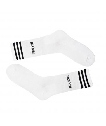 FUCK YOU BLACK WHITE SOCKS