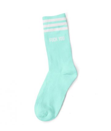 FUCK YOU WHITE BLUE SOCKS