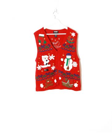 Gilet de Noël sans manche T M - L