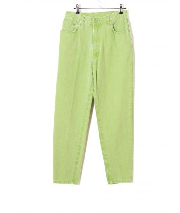Jean 90's Vert Taille Haute T 34 - 36