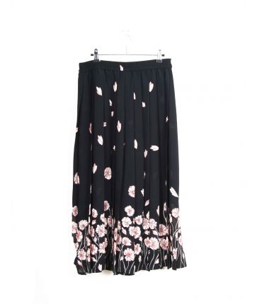 Jupe à Fleur noir Vintage