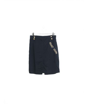 Jupe Bleu Unie Vintage