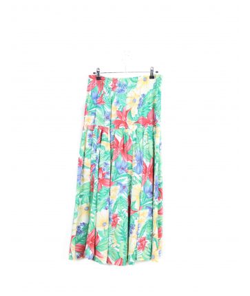 Jupe Imprimée motif à fleur Vintage