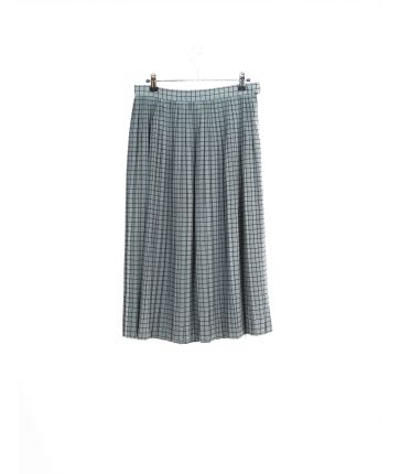 Jupe Motif Carreaux Grise Vintage