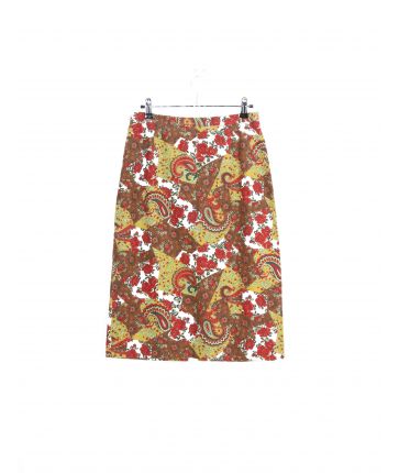 Jupe Motif Fleur Vintage