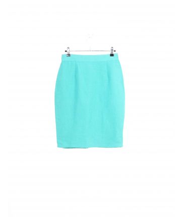 Jupe Unie turquoise Vintage