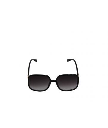 Lunette Carré Noir Verres Noir Fumée