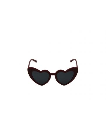 Lunette Coeur Rouge Verres Noirs