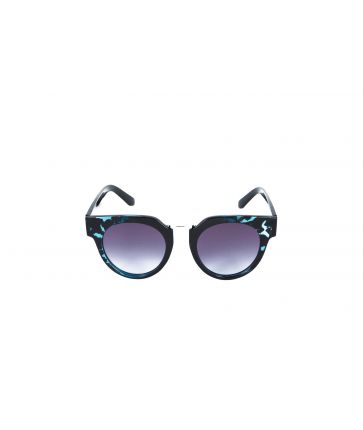 Lunette de Soleil Monture Epaisse Ecaille Bleu