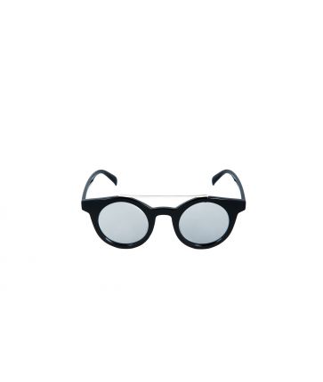 Lunette de Soleil Noire Verres Miroirs