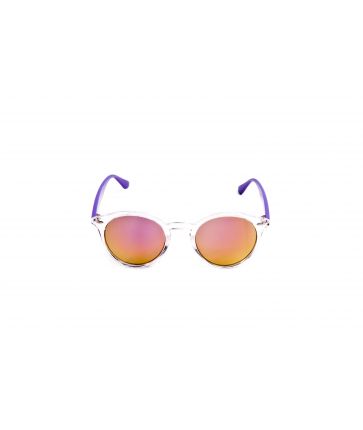 Lunette de Soleil Transparente Branches Violet Fluo