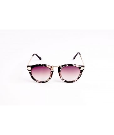 Lunettes de soleil monture multicolore noires