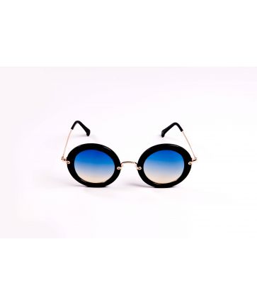Lunettes de Soleil ronde noire