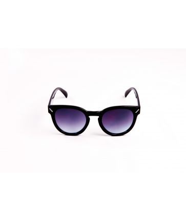Lunettes de soleil monture noire avec nez clef