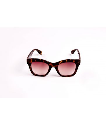 Lunettes de soleil carrées oversize vert transparent