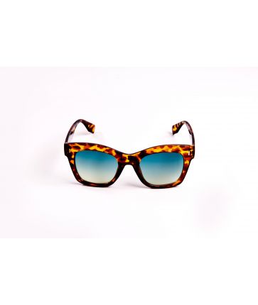 Lunettes de soleil carrées oversize marron
