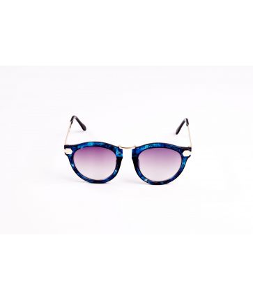 Lunettes de soleil monture multicolore bleue