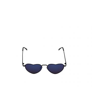 Lunette Coeur Métal Bleu