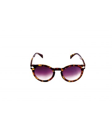 Lunettes de soleil look rétro motif écaille de tortue