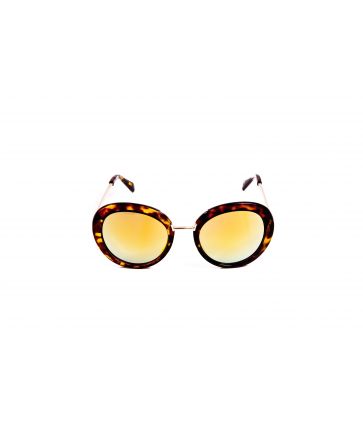 Lunettes Oversize Verres Miroirs Jaunes