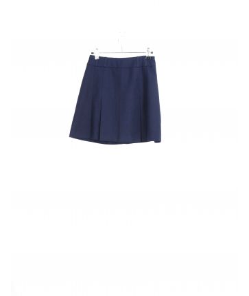 Mini Jupe Unie Bleu Vintage