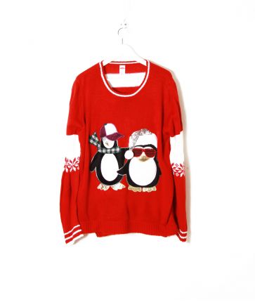 Pull de Noël Pingouin T XL
