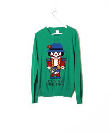 Pull de Noël Vert T M